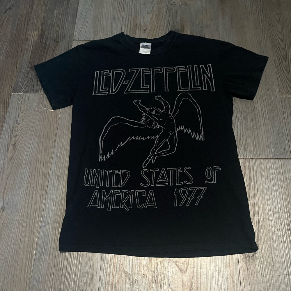 Gildan Black Led Zeppelin Graphic Tee
